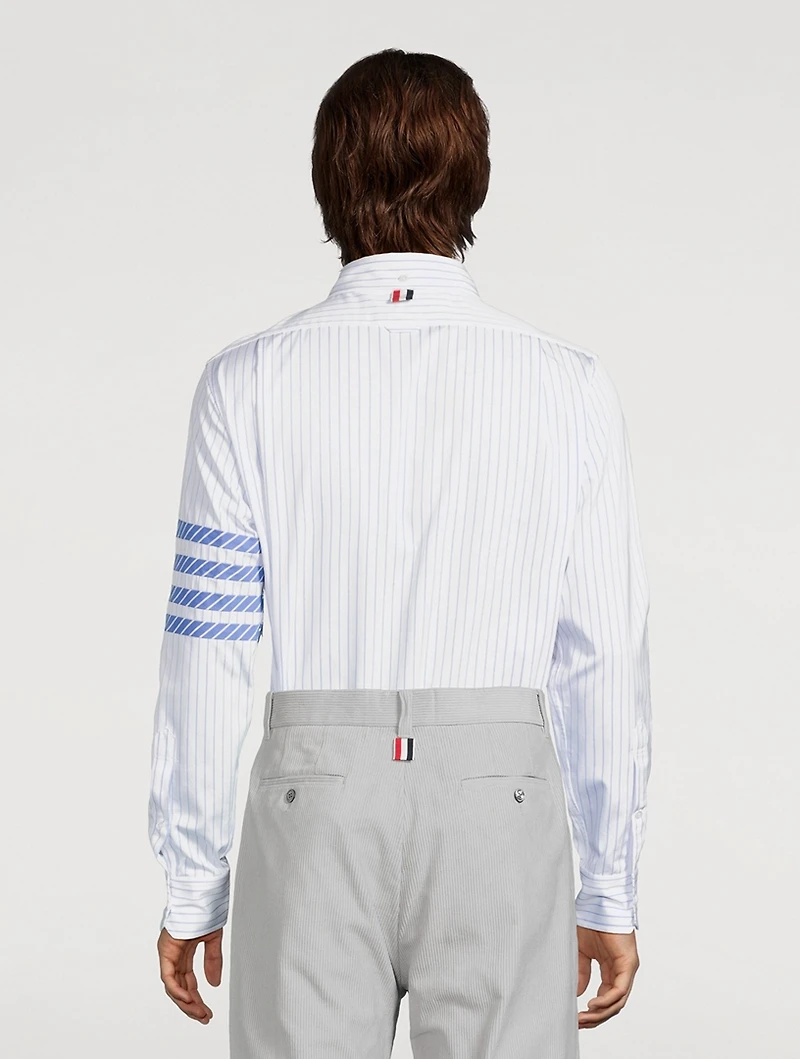 4-Bar Long-Sleeve Shirt Pinstripe Print