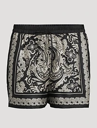 Frances Silk Shorts Bandana Print