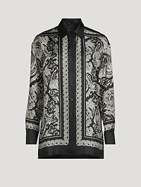 Frances Silk Shirt Bandana Print