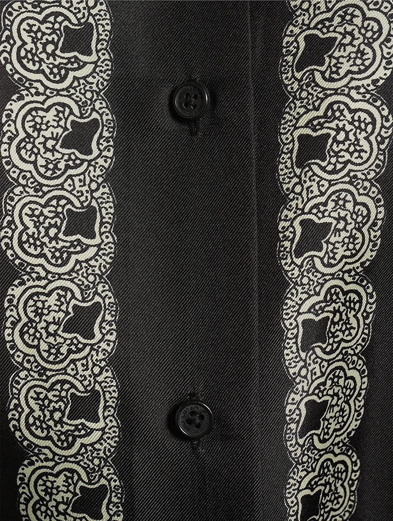 Frances Silk Shirt Bandana Print
