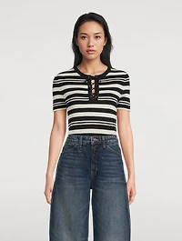 Oaklynn Silk Knit Top