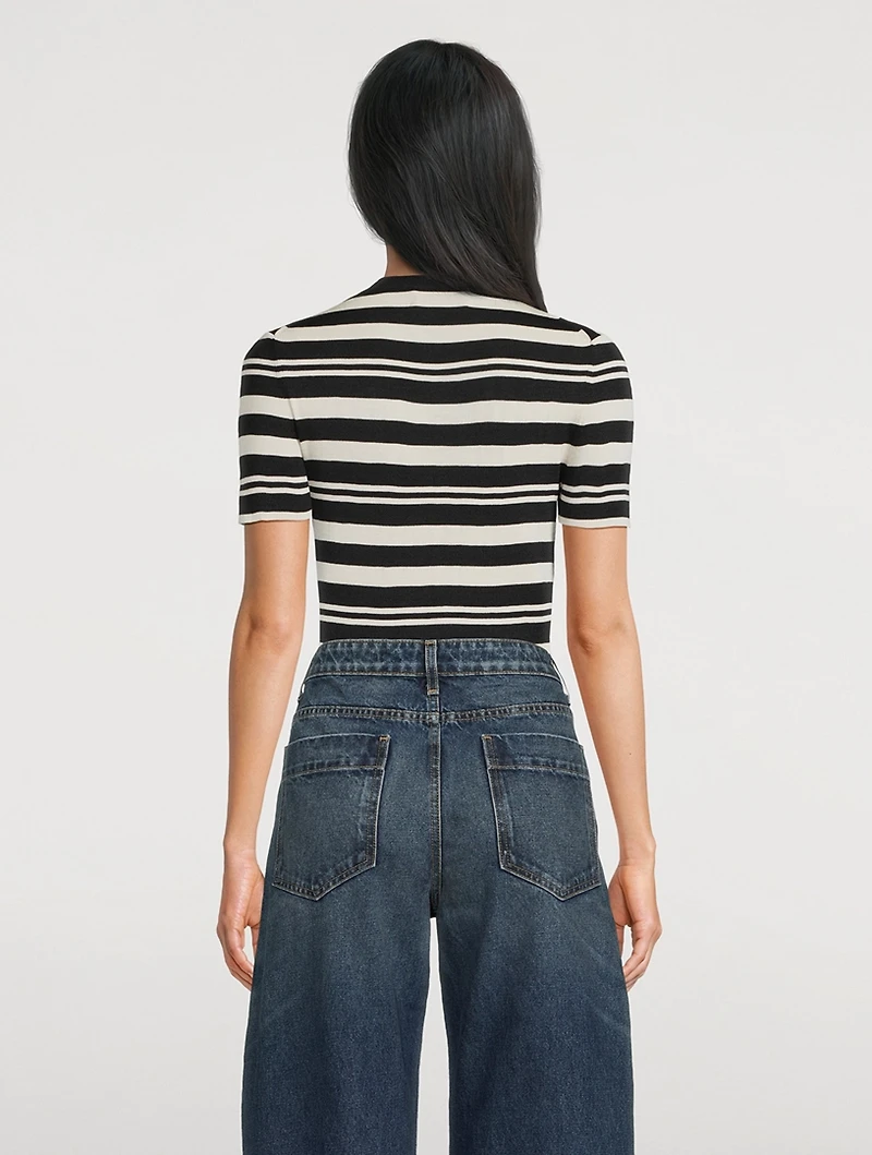 Oaklynn Silk Knit Top
