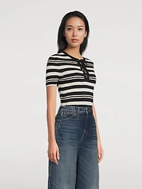 Oaklynn Silk Knit Top
