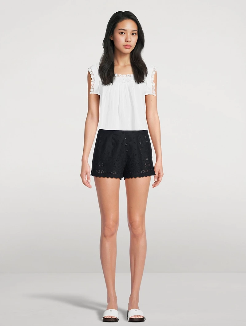 Arbre Embroidered Shorts