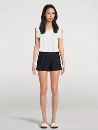 Arbre Embroidered Shorts