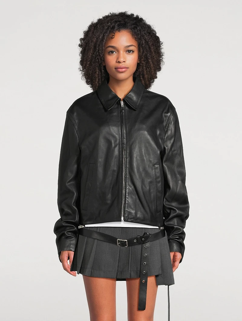 Leather Zip Jacket