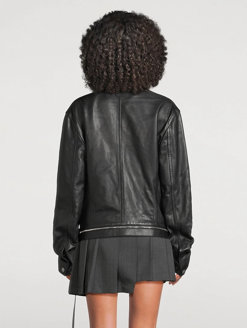 Leather Zip Jacket