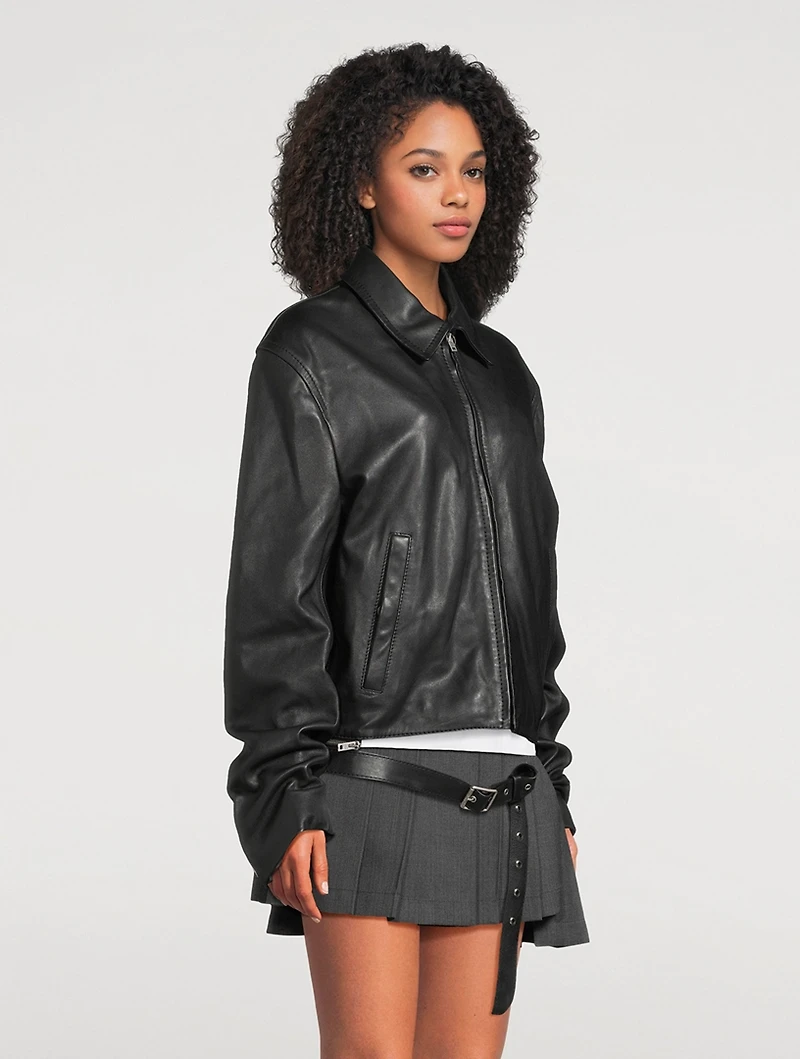 Leather Zip Jacket
