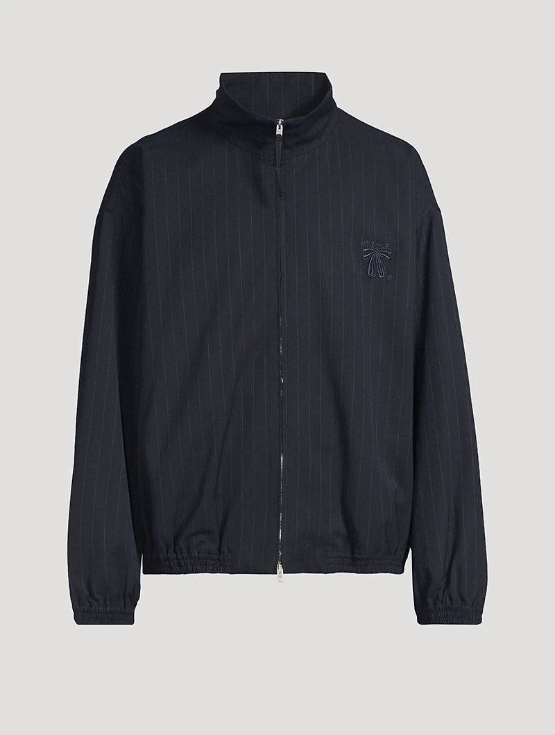 Zip Jacket Striped Print