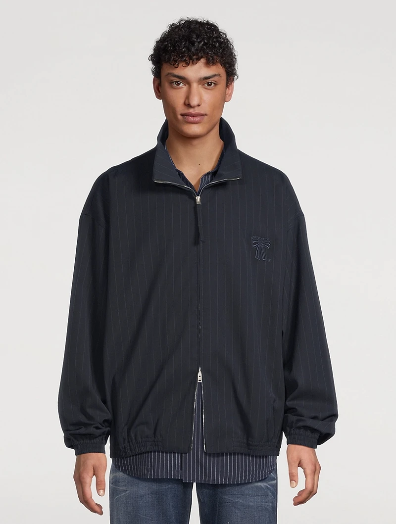 Zip Jacket Striped Print