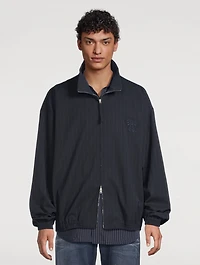 Zip Jacket Striped Print