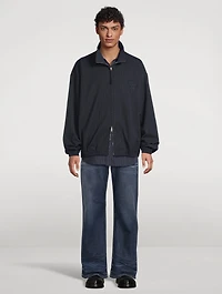 Zip Jacket Striped Print
