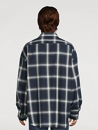 Cotton Relaxed Shirt Check Print