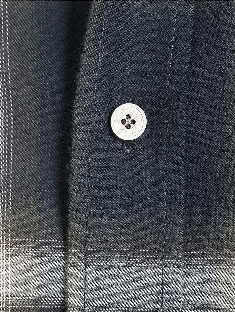 Cotton Relaxed Shirt Check Print