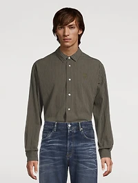 Cotton Poplin Shirt Striped Print