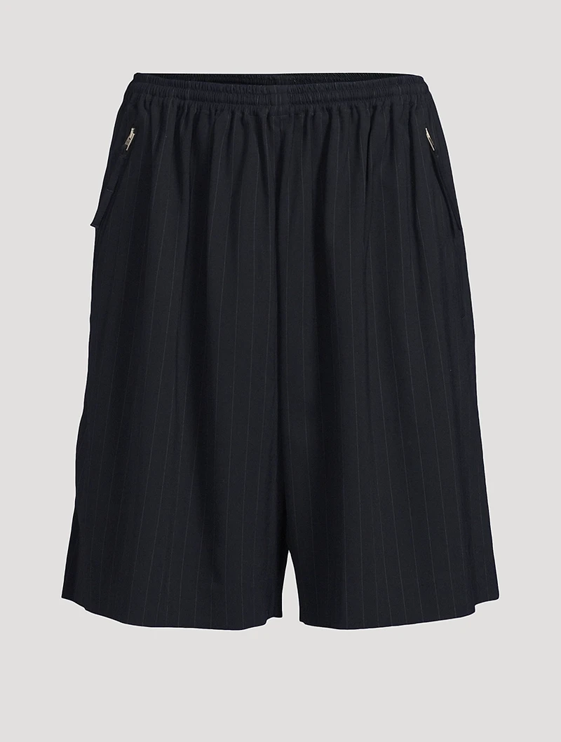 Loose-Fit Shorts Striped Print