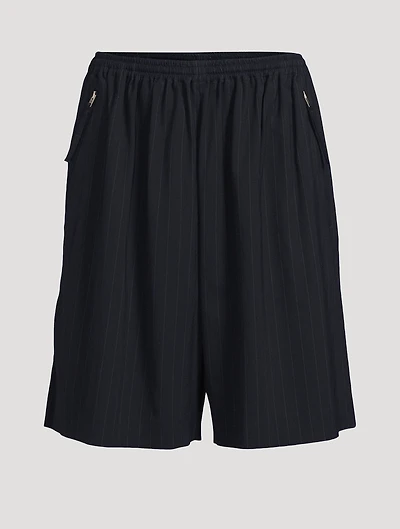 Loose-Fit Shorts Striped Print