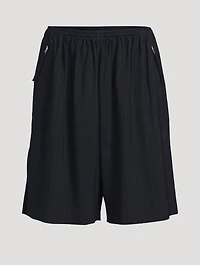 Loose-Fit Shorts Striped Print
