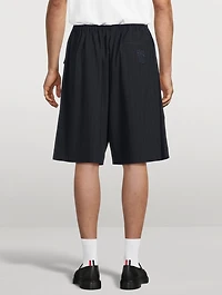 Loose-Fit Shorts Striped Print