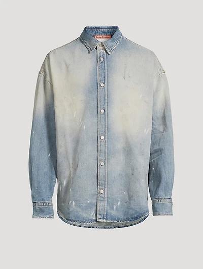 Cotton-Blend Oversized Shirt