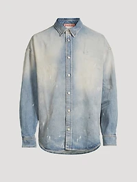 Cotton-Blend Oversized Shirt