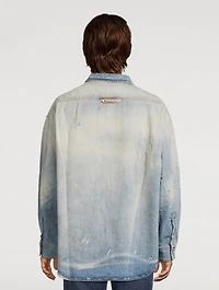 Cotton-Blend Oversized Shirt
