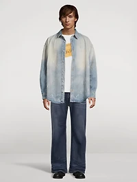 Cotton-Blend Oversized Shirt