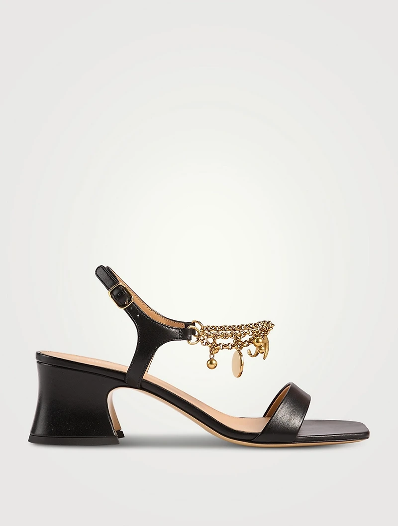 Chloé Charms Leather Sandals