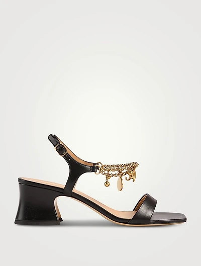 Chloé Charms Leather Sandals