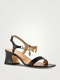Chloé Charms Leather Sandals