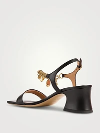 Chloé Charms Leather Sandals