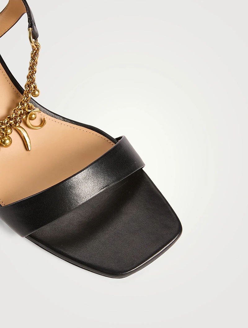 Chloé Charms Leather Sandals