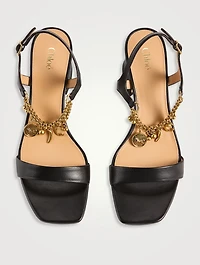 Chloé Charms Leather Sandals