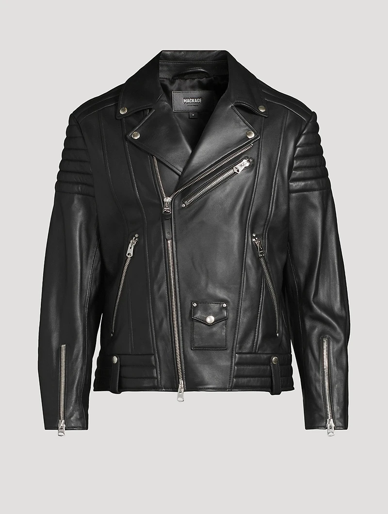 Kenneth Leather Biker Jacket