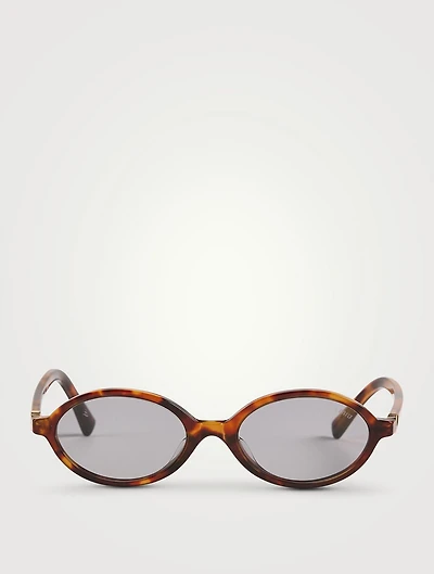 Miu Regarde Oval Sunglasses
