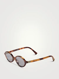 Miu Regarde Oval Sunglasses