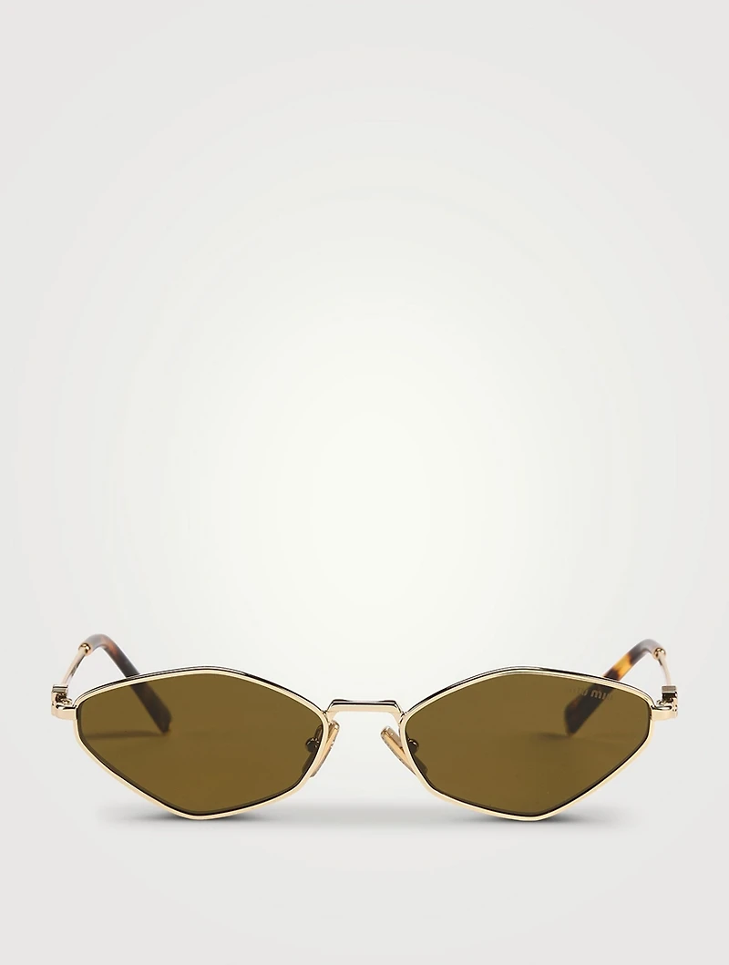 Miu Miu Logo Geometric Sunglasses