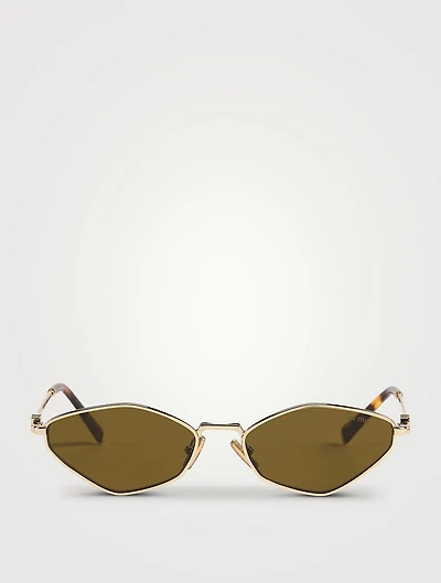 Miu Miu Logo Geometric Sunglasses