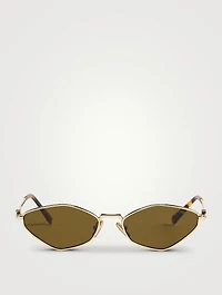 Miu Miu Logo Geometric Sunglasses