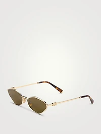 Miu Miu Logo Geometric Sunglasses