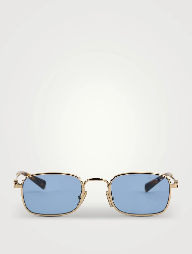 Miu Miu Logo Rectangular Sunglasses