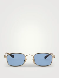 Miu Miu Logo Rectangular Sunglasses