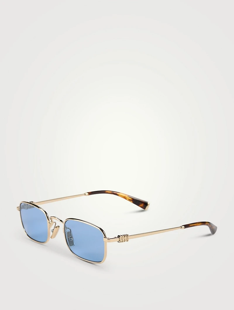 Miu Miu Logo Rectangular Sunglasses