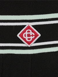Pleated Knit Mini Skirt