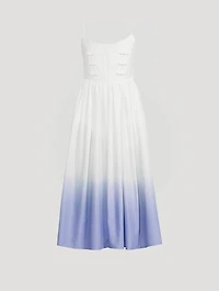 Henley Ombré Poplin Midi Dress