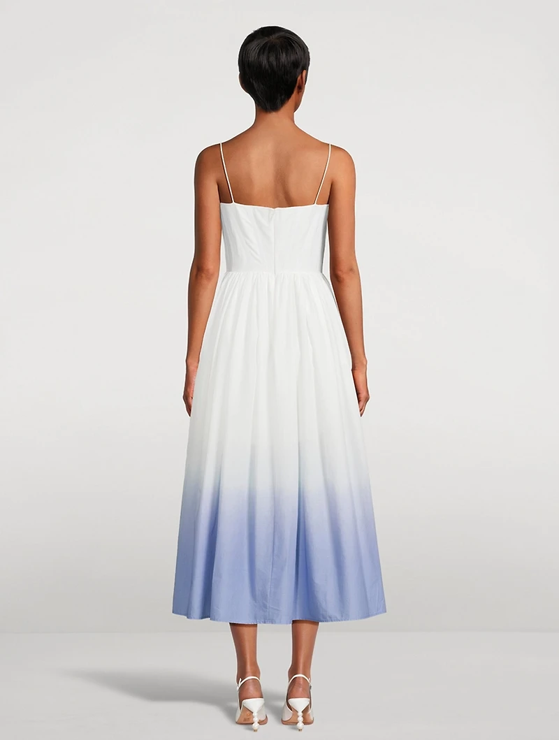 Henley Ombré Poplin Midi Dress