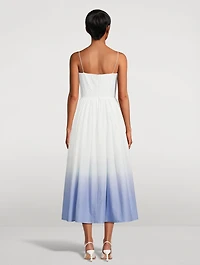 Henley Ombré Poplin Midi Dress