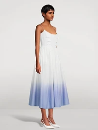 Henley Ombré Poplin Midi Dress