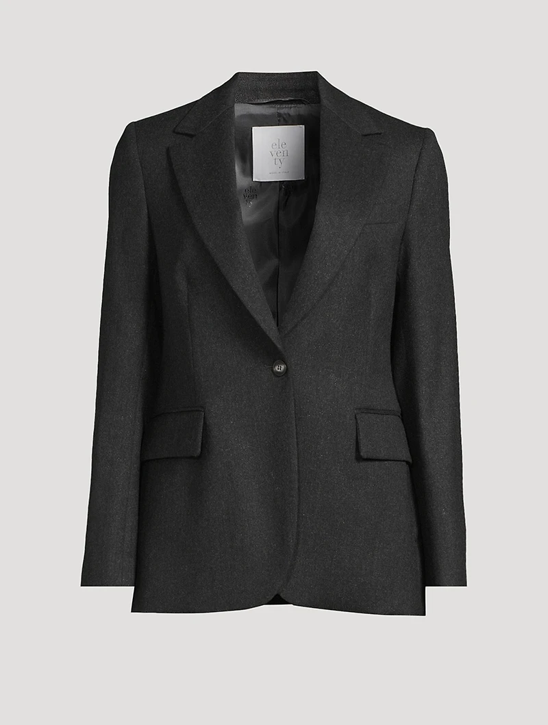 Single-Breasted Lurex Blazer