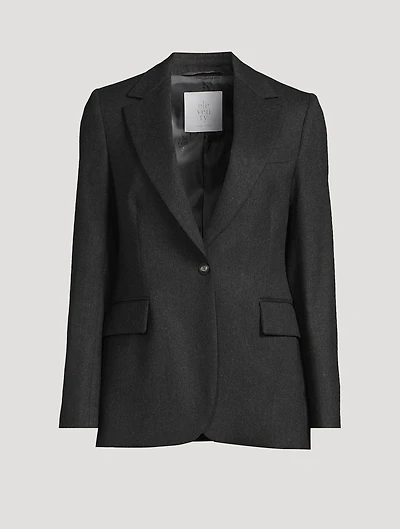 Single-Breasted Lurex Blazer